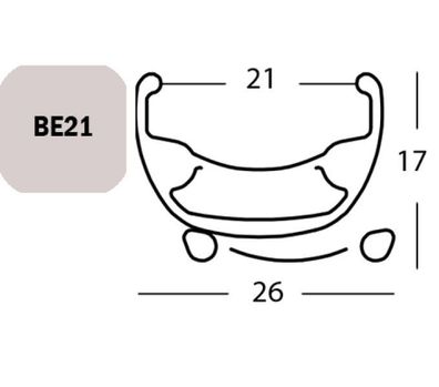 Exal FELGE BE 21, 28" 36L SCHW 21-622 VL:6,5MM Einfachoesen FA003451013