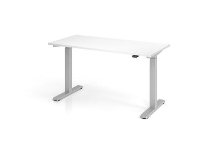 Büro Schreibtisch Stehtisch höhenverstellbar 140x67 cm Modell XMST614 mit Tastscha