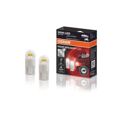 OSRAM NIGHT Breaker LED W5W W2.1x9.5d 12 V/1 W (2er Faltschachtel)