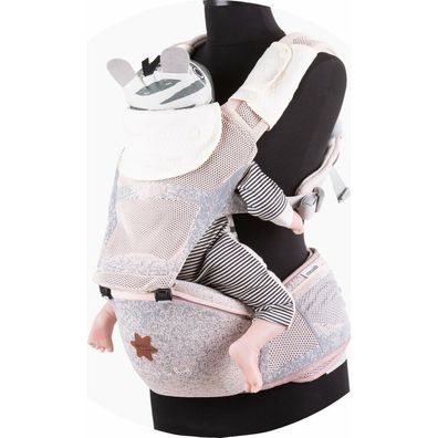 Chipolino Babytrage Hip Star Fly Rose