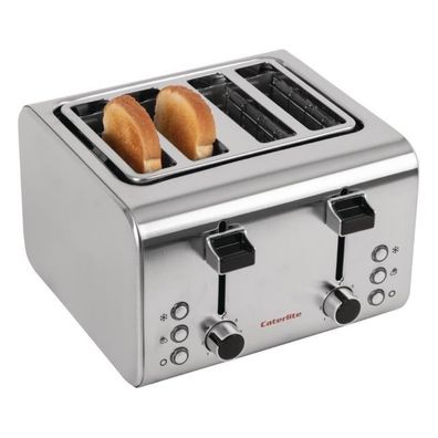 Caterlite 4-Schlitz Toaster Edelstahl