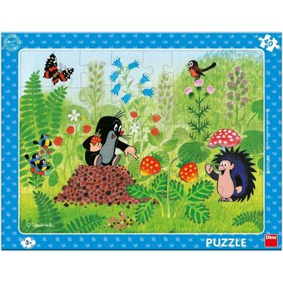 DINO Puzzle Maulwurf und Erdbeeren 40 Teile