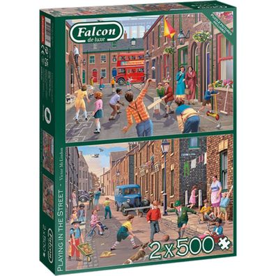 FALCON Puzzle Poulic Spiele 2x500 Teile