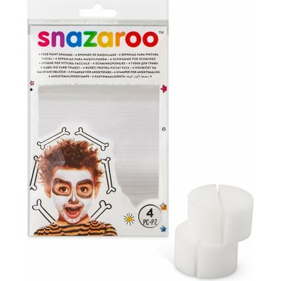 Snazaroo Gesichtsfarbe Schwämme schneiden 4pcs