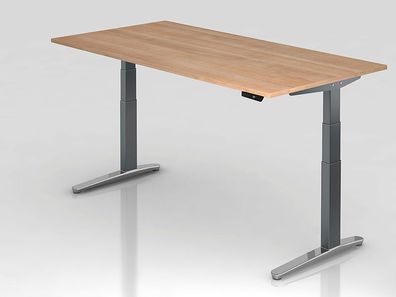 Hammerbacher Büro Schreibtisch Stehtisch höhenverstellbar 200x100 cm Modell XBHM2