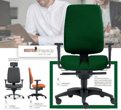 Bürodrehstuhl Chefsessel Drehstuhl Mister Shape Up