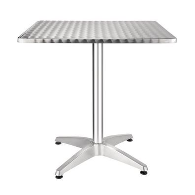 Bolero Quadratischer Bistrotisch Edelstahl 1 Bein 70Cm