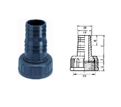 Aquaforte Pumpenanschluss Schlauchtülle 1 " x 22 mm