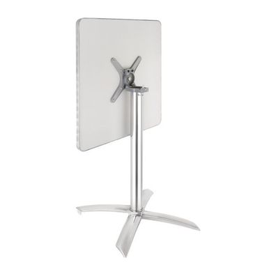 Bolero Tisch quadratisch und klappbar aus Edelstahl mit 1 Bein 600x600x720mm