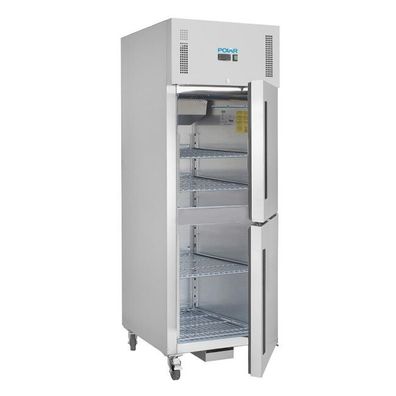 Polar Serie G Gefrierschrank Edelstahl Mit 2 Türen 600L