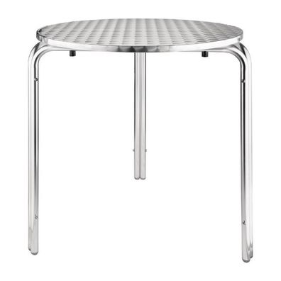 Bolero Runder Bistrotisch Edelstahl 3 Beine 70Cm