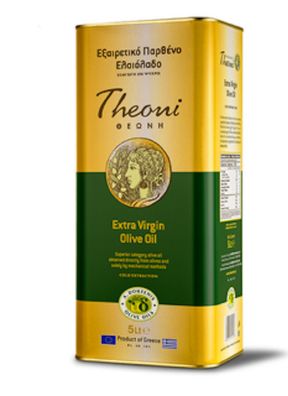 Olivenöl Extra Virgin Theoni Superior Category aus Peloponnes 5L mit Prüfzertifikat