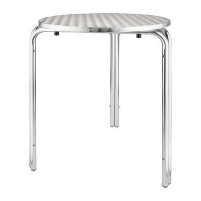 Bolero Runder Bistrotisch Edelstahl 3 Beine 60Cm