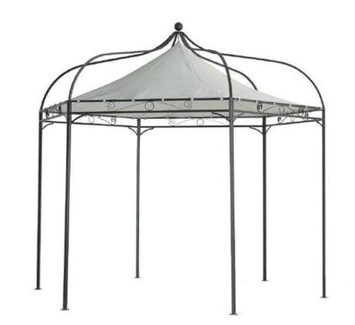 Pavillon Modena 6-eckig mit Dach ecru D:320cm