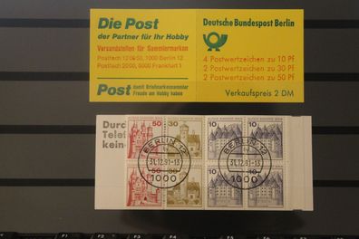 Berlin Markenheft Burgen & Schlösser; MH 10 a II, gestempelt Letzttag Berlin