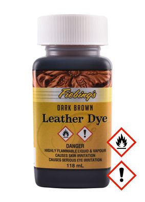 Fiebing's Leather Dye, Lederfarbe, Braun, 118 ml Flasche