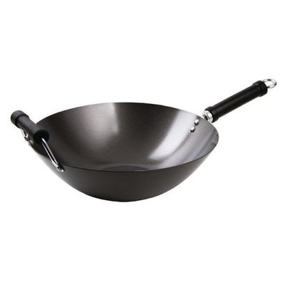 Antihaftbeschichteter Wok Mit Flachem Boden 35,5Cm