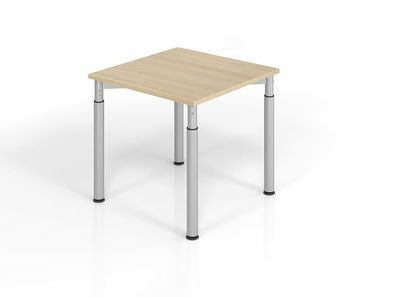 Büro Schreibtisch 80x80 cm Modell YS08 mechanische Höheneinstellung