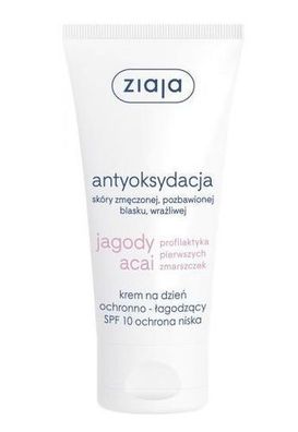 Ziaja, Jagody Acai, Tagescreme SPF10, beruhigend, 50ml