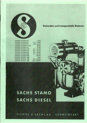 Technische Daten Sachs Stamo und Diesel Motoren Sachs Stamo 30/50/75/75RM/76/100/161