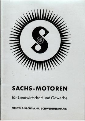 Technische Daten Sachs Motoren für Landwirdschaft und Gewerbe