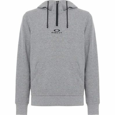 Oakley Bark Half Zip Hoodie Grau Kapuzenpullover L