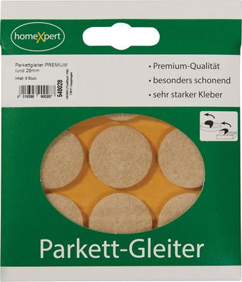 Parkettgleiter Premium 28mm Filz natur rd. selbstkl