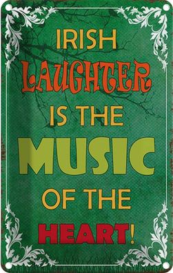 vianmo Blechschild 12x18cm Irish Laughter Is The Music Of Deko Geschenk