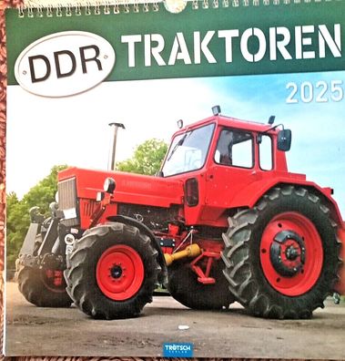 Trötsch Technikkalender DDR Traktoren 2025 Wandkalender 30x30 Traktorkalender