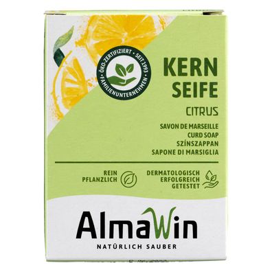 AlmaWin 3x Kernseife Citrus 100g