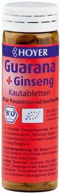 HOYER Guarana + Ginseng Kautabletten 30g