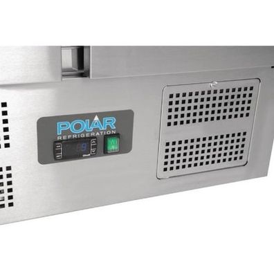 Polar Serie G Thekenkühltisch Mit Marmorarbeitsfläche 2-Türig 240L