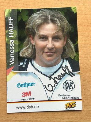 Vanessa Hauff Deutscher Schützenbund Autogrammkarte original signiert #S25398