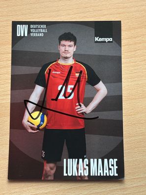 Lukas Maase DVV Volleyball Autogrammkarte original signiert #S25387