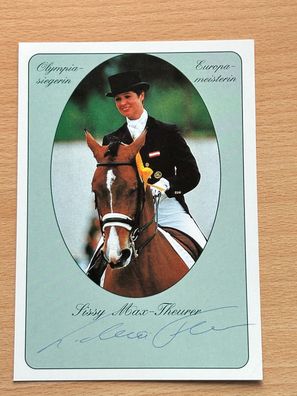 Sissy Max-Theurer Dressur Reiten Autogrammkarte original signiert #S25317