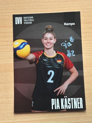 Pia Kästner DVV Volleyball Autogrammkarte original signiert #S25377