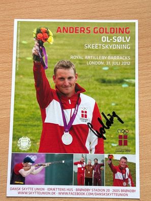 Anderes Golding Skeet Schießen Autogrammkarte original signiert #S25296