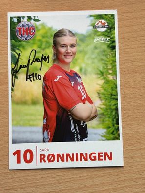 Sara Ronningen THC Thüringer Handball Club Autogrammkarte orig. signiert #S25326