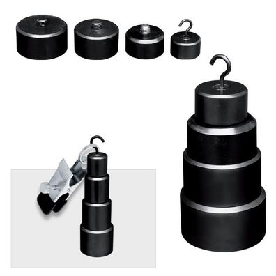 Pyramiden Gewicht 100g bis 1kg verstellbar + Nippelklammer