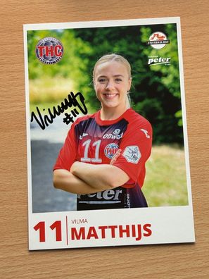 Vilma Matthijs THC Thüringer Handball Club Autogrammkarte orig. signiert #S25327