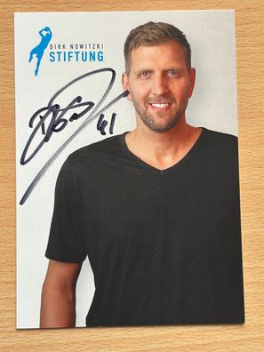 Dirk Nowitzki Basketball Autogrammkarte original signiert #S25369