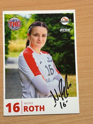 Nicole Roth THC Thüringer Handball Club Autogrammkarte original signiert #S25331