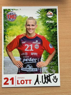 Annika Lott THC Thüringer Handball Club Autogrammkarte orig. signiert #S25333