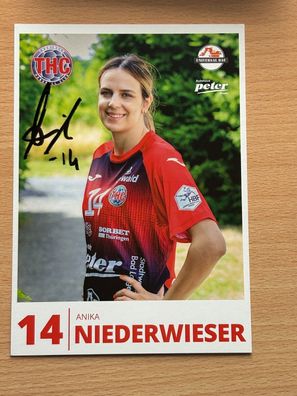 Anika Niederwieser THC Thüringer Handball Autogrammkarte orig. signiert #S25330