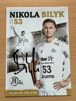 Nikola Bilyk THW Kiel Autogrammkarte original signiert #S25282