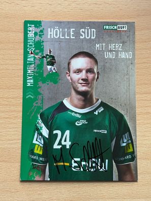 Maximilian Schubert FRISCH AUF! Göppingen Autogrammkarte orig. signiert #S25254