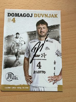 Domagoj Duvnjak THW Kiel Autogrammkarte original signiert #S25287