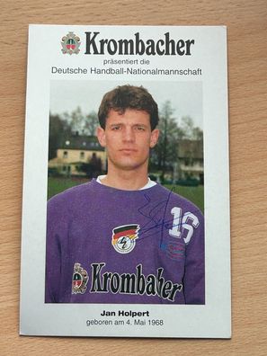 Jan Holpert Handball Nationalmannschaft Autogrammkarte original signiert #S25262