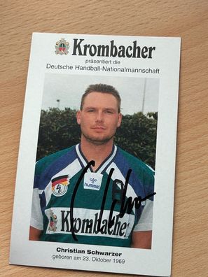 Christian Schwarzer Nationalmannschaft Autogrammkarte original signiert #S25265