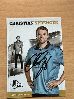 Christian Sprenger THW Kiel Autogrammkarte original signiert #S25280